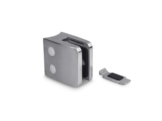 Satín 55*55 mm Superficie plana 12,76 mm Clampada de vidrio cuadrado