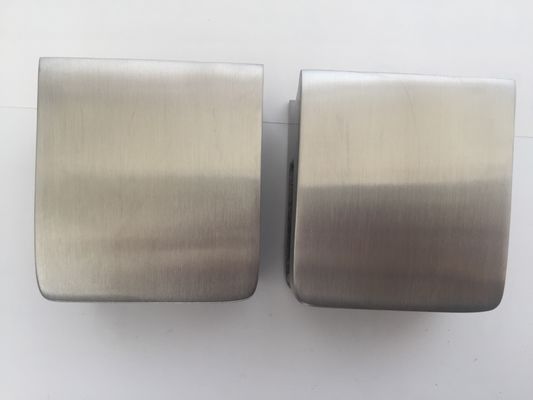 Satín 55*55 mm Superficie plana 12,76 mm Clampada de vidrio cuadrado