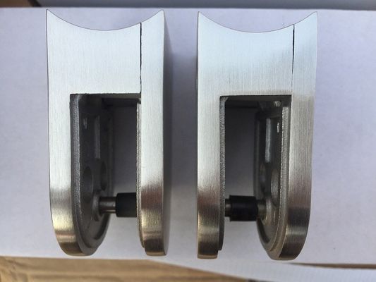 Clamparas de vidrio de acero inoxidable soldadas SS316 de 55*55 mm