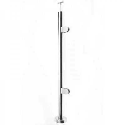 304 столба балюстрады нержавеющей стали для закаленных стеклянных перил балкона