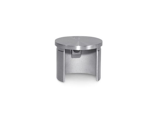 Торцевые заглушки из нержавеющей стали с прорезями, экологически чистые, для стеклянных перил / ограждений