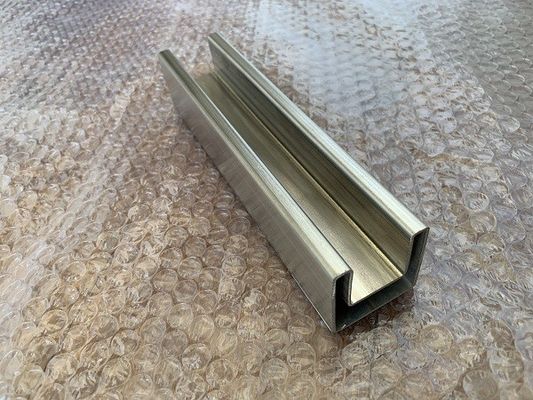 Tubo cuadrado de acero inoxidable V2A V4A, tubería ranurada de acero inoxidable personalizable