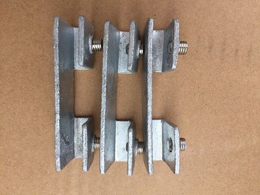 Accesorios de acero al carbono resistentes al desgaste, Abrazaderas rectas de 180 grados para zócalo de 6 mm