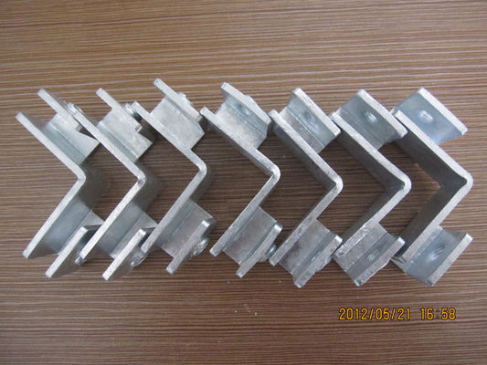 Anti Abrasion Carbon Steel Fittings / Kick Plate Clamps Outer 90 Degree Type