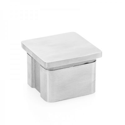 Квадратные трубчатые компоненты перил из нержавеющей стали, заглушки для столбов 40×40 мм