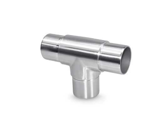 Коррозионностойкие компоненты перил нержавеющей стали, тройник локтя 90 градусов