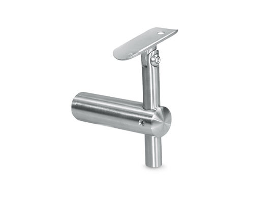 Adjustable Tube Mount Handrail Support for Stainless Steel Outdoor Railings