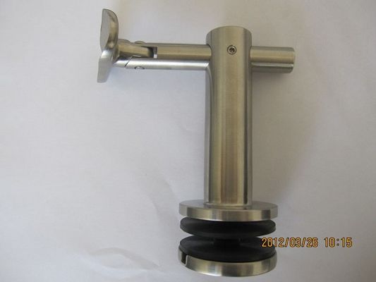 Componentes de barandillas de acero inoxidable, soporte de manija de vidrio ajustable