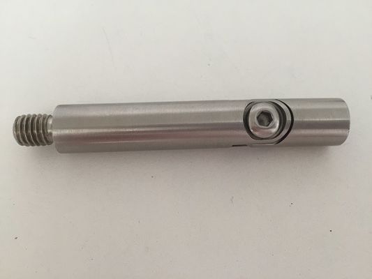 Escalera del acero inoxidable y del vidrio que cerca la ayuda roscada ajustable de la barandilla con barandilla