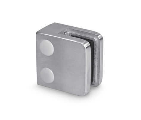 Sistemas de barandilla de vidrio de acero inoxidable Abrazaderas de vidrio cuadradas para panel de vidrio de 10 mm