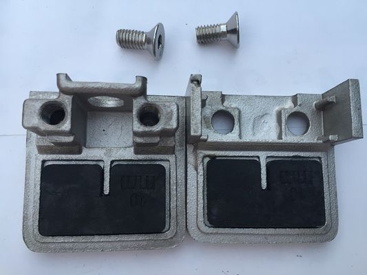 Sistemas de barandilla de vidrio de acero inoxidable Abrazaderas de vidrio cuadradas para panel de vidrio de 10 mm