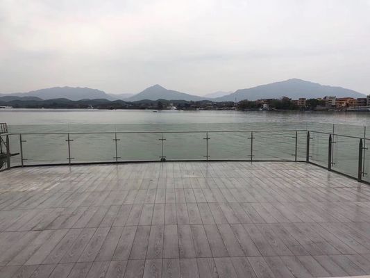 W45mm * H121mm Frameless Glass Balustrade Stainless Steel Railing Tubes