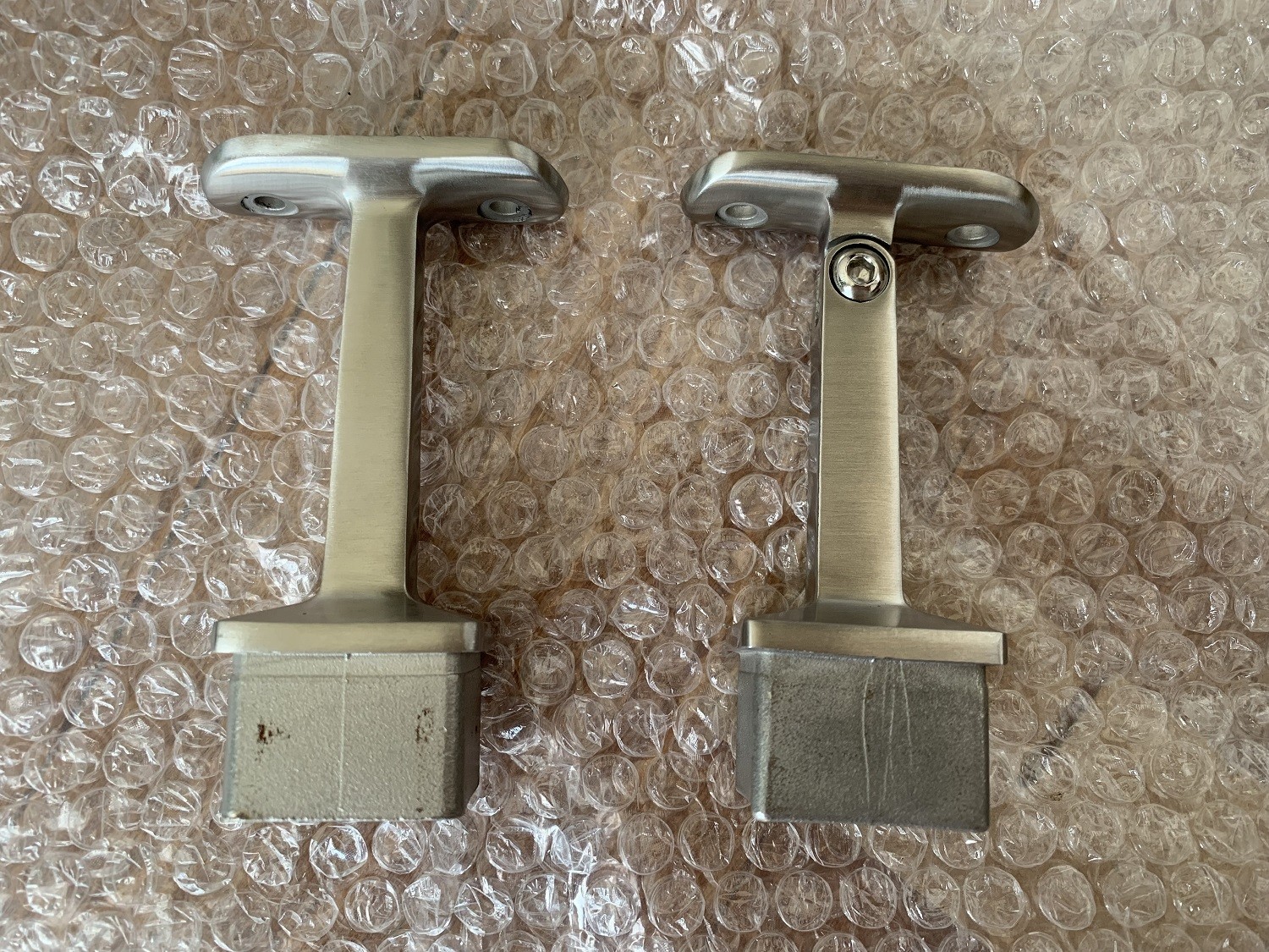 Противокоррозионный квадратный 33,7 мм стеклянный зажим из нержавеющей стали