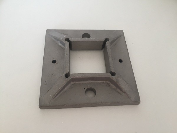 Почищенный щеткой/отполировал квадратные части балюстрады нержавеющей стали, фланец поручня низкопробный