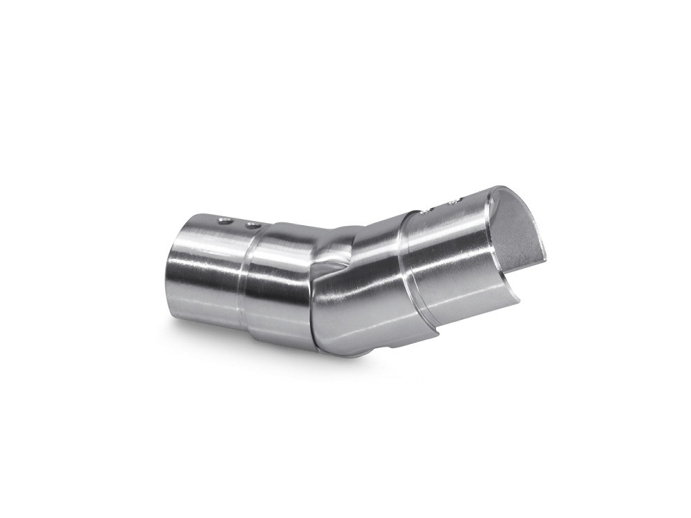 V2A V4A Stainless Steel Slot Pipe , Rust Proof Adjustable Downward Elbow