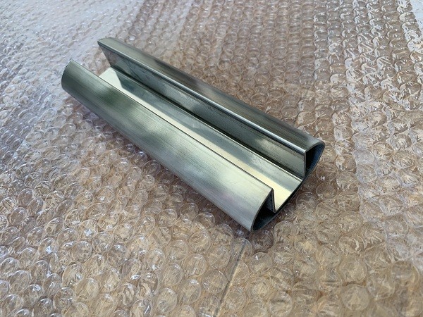 Oval Slotted Stainless Steel Tubing For Glass Stair Railing / Balustrade