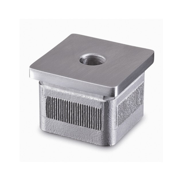 Квадратные крышки конца поручня нержавеющей стали формы с коррозионной устойчивостью