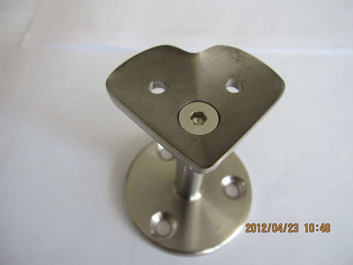 SS316 кронштейн поручня апертуры 20mm 75mm установленный стеной