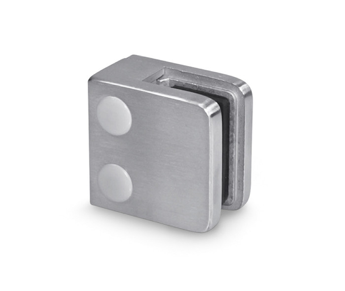 Sistemas de barandilla de vidrio de acero inoxidable Abrazaderas de vidrio cuadradas para panel de vidrio de 10 mm