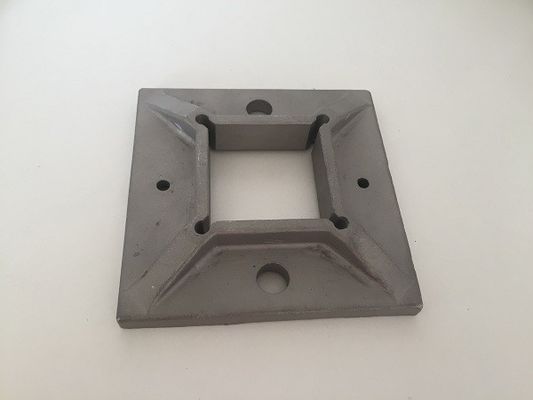 Почищенный щеткой/отполировал квадратные части балюстрады нержавеющей стали, фланец поручня низкопробный